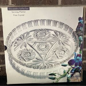 Vintage Crystal Serving Platter Studio Silversmiths